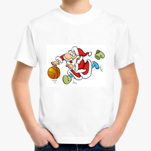 Детская футболка с принтом ДЕД  МОРОЗ