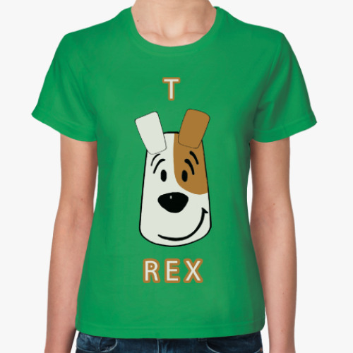 Женская футболка с принтом Т-Рекс