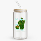 Банка с бамбуковой крышкой