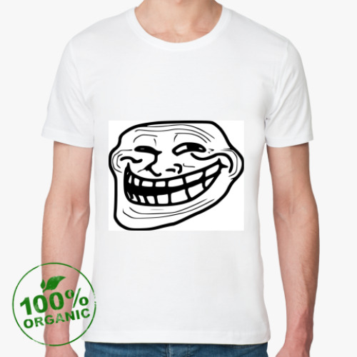 Футболка из органик-хлопка с принтом Тролль