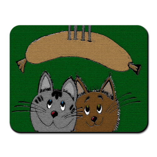 Коврик для мыши с принтом ' С сосиской'