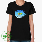 Женская футболка органик