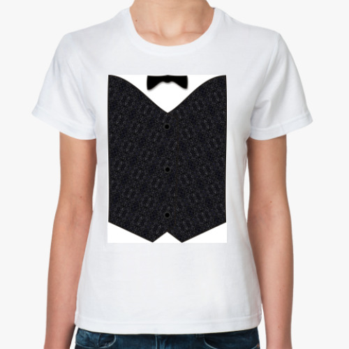 Классическая футболка с принтом Жилет ж.10