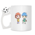 Кружка с футбольным мячиком