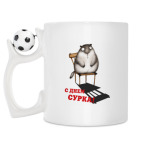 Кружка с футбольным мячиком