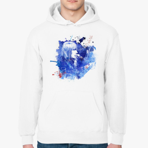 Толстовка худи с принтом Янка Дягилева