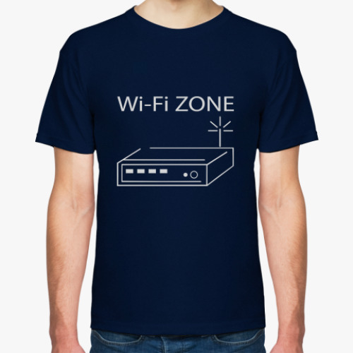 Футболка с принтом WiFi Zone