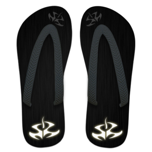 Шлепанцы (сланцы) с принтом Для киберспорта