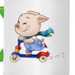 Хрюндель на самокате