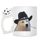 Кружка с футбольным мячиком