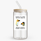 Банка с бамбуковой крышкой