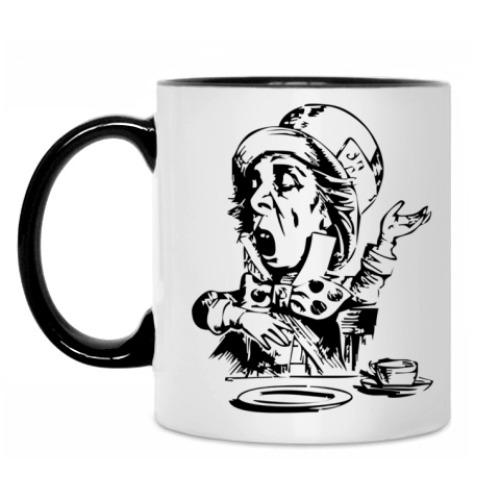 Кружка с принтом Сумасшедший Шляпник