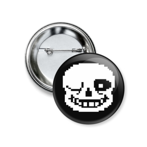 Значок 37мм с принтом Sans Wink