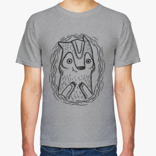 Футболка с принтом Волчик