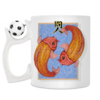 Кружка с футбольным мячиком