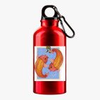 Металлическая бутылка 400 мл UV-DTF