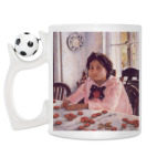 Кружка с футбольным мячиком