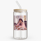 Банка с бамбуковой крышкой