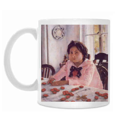 Кружка с принтом Девочка без персиков