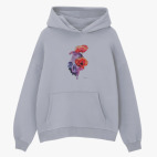 Толстовка худи оверсайз