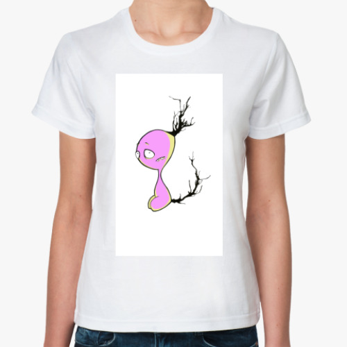 Классическая футболка с принтом  зверушка