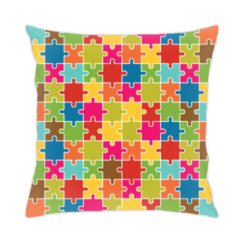 Подушка с принтом Мозаика