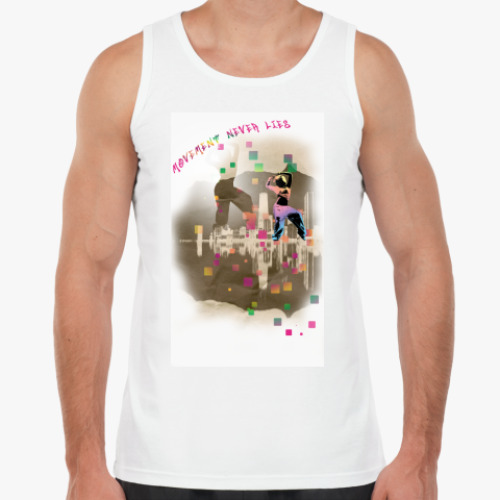 Майка с принтом Движение