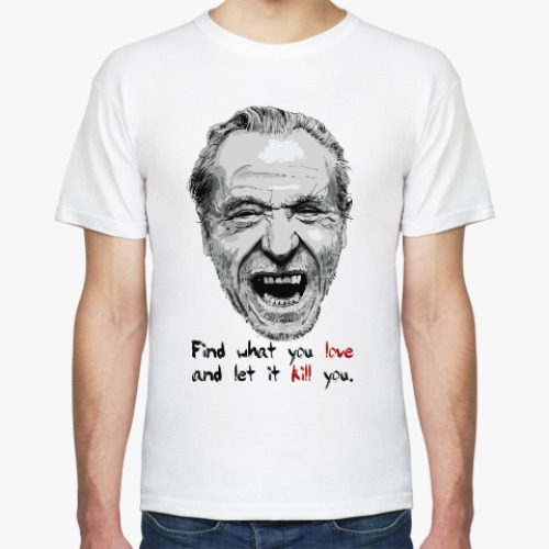 Футболка с принтом Чарльз Буковски