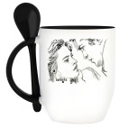 Кружка с ложкой