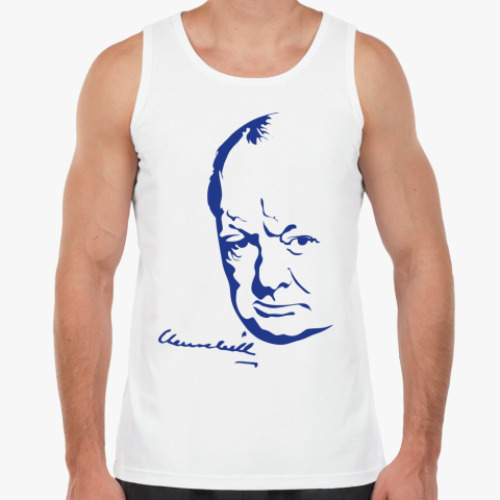 Майка с принтом Winston Churchill