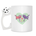 Кружка с футбольным мячиком