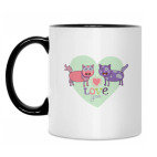 Кружка двухцветная