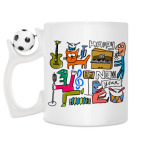 Кружка с футбольным мячиком