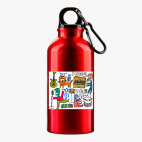 Металлическая бутылка 400 мл UV-DTF