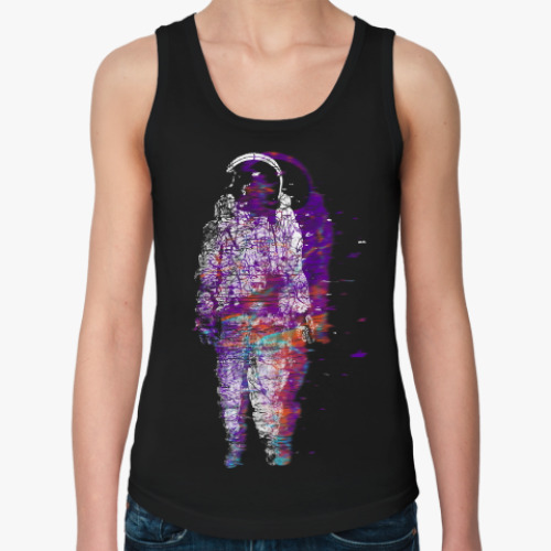 Женская майка с принтом Космонавт