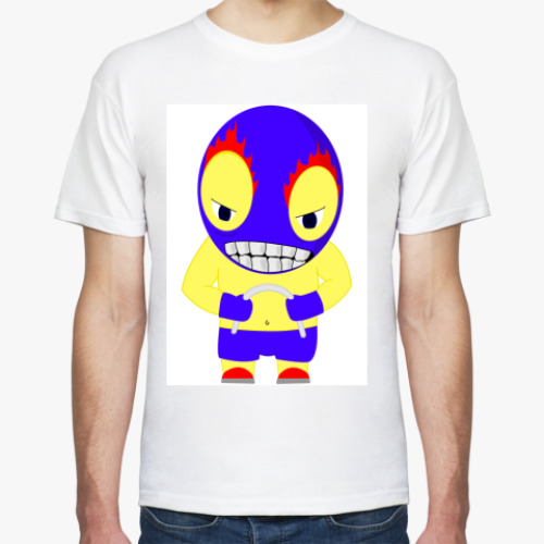 Футболка с принтом рэстлер