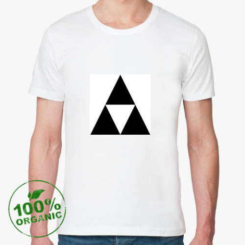 Футболка из органик-хлопка с принтом треугольник
