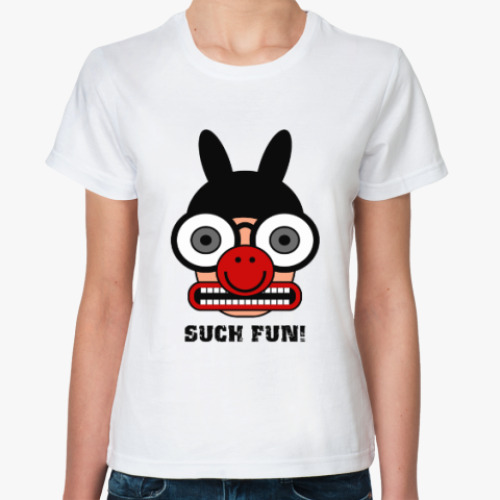 Классическая футболка с принтом 'Клоун'