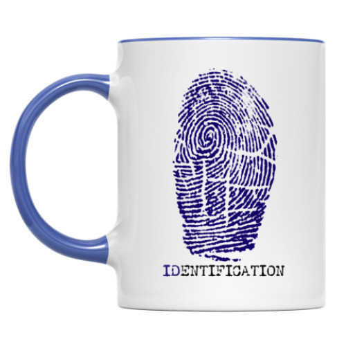 Кружка с принтом индефикация