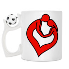 Кружка с футбольным мячиком