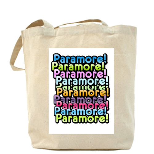 Сумка шоппер с принтом Paramore!
