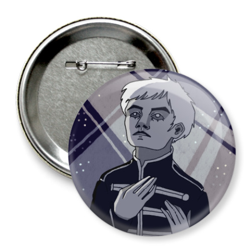 Значок 75мм с принтом Джерард Уэй