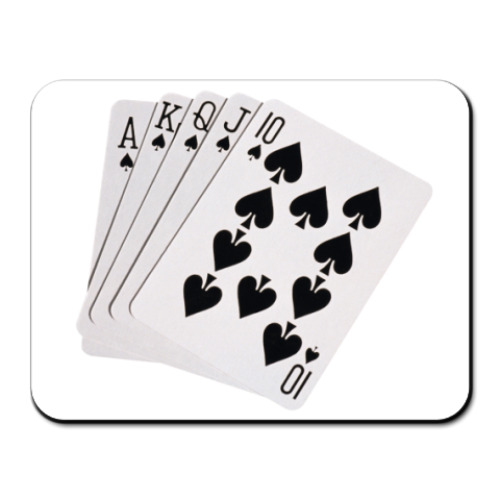 Коврик для мыши с принтом Роял Флаш