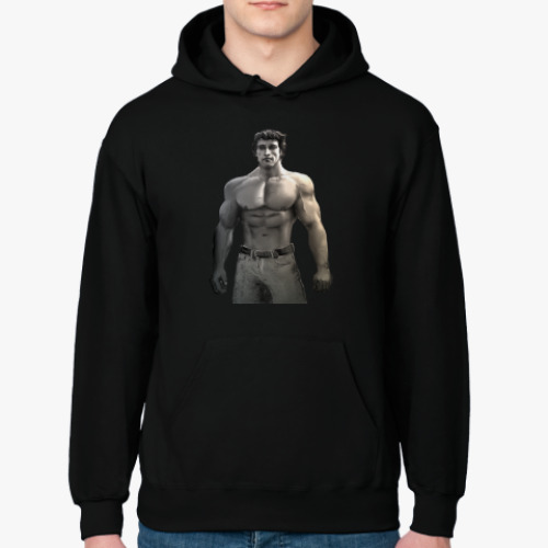 Толстовка худи с принтом Арнольд Шварценеггер