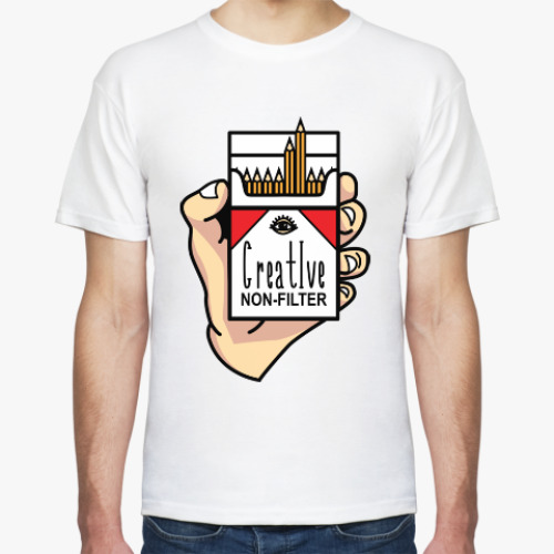 Футболка с принтом Нефильтрованный креатив