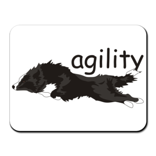 Коврик для мыши с принтом бордер колли