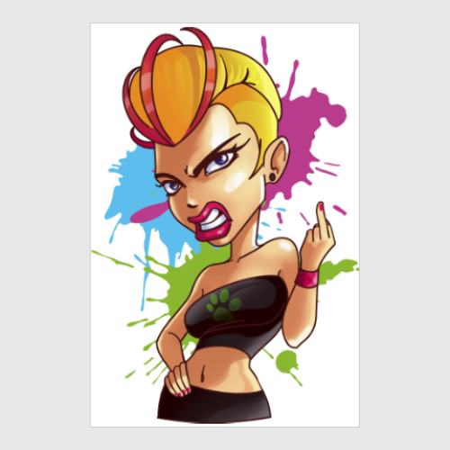 Постер с принтом F*CK! серия Дрянные Девчонки