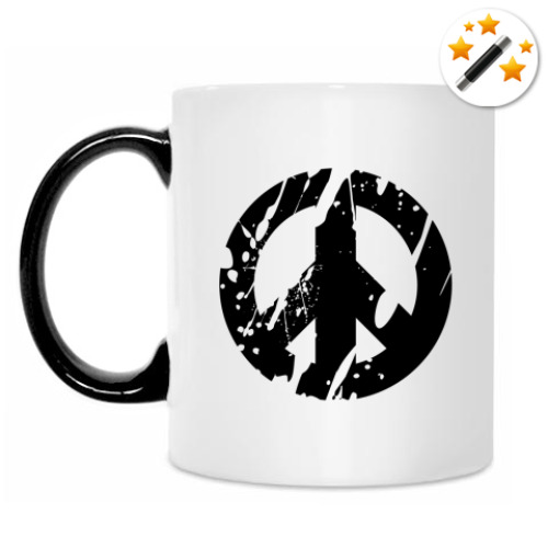 Кружка-хамелеон с принтом Make love!