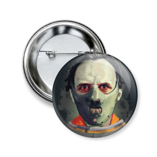 Значок 50мм с принтом Hannibal Lecter