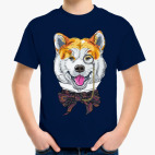 Собака хипстер Акита Ину